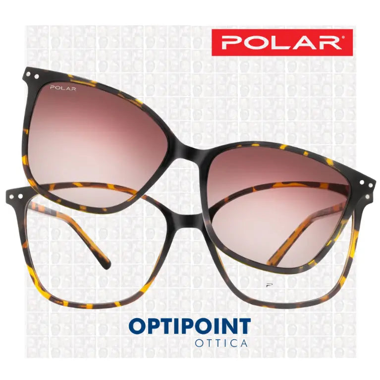 POLAR CLIP-ON 623 - 428 TARTARUGATO OCCHIALI DA VISTA