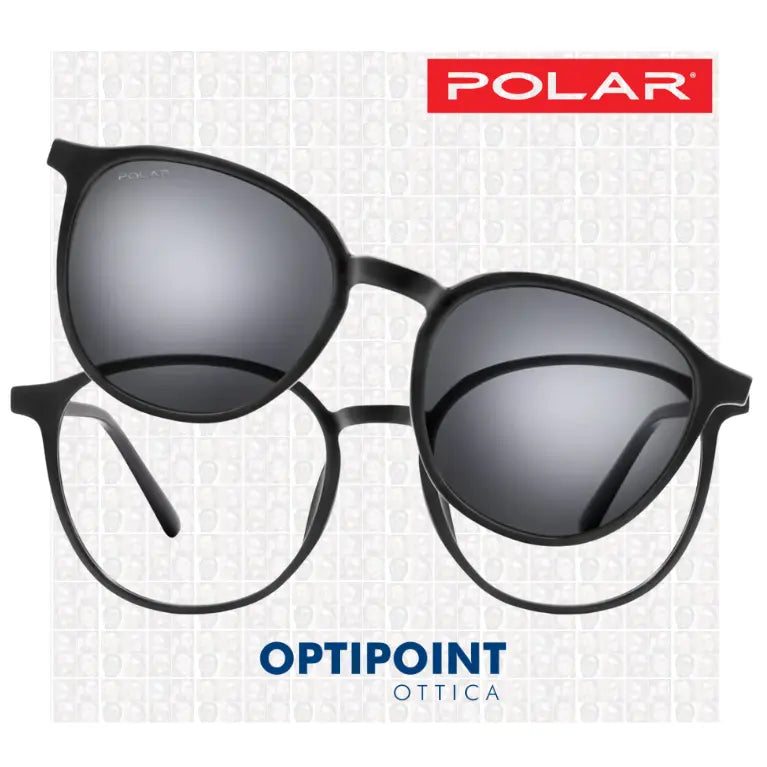 POLAR CLIP-ON 637 - 77/F NERO OCCHIALI DA VISTA
