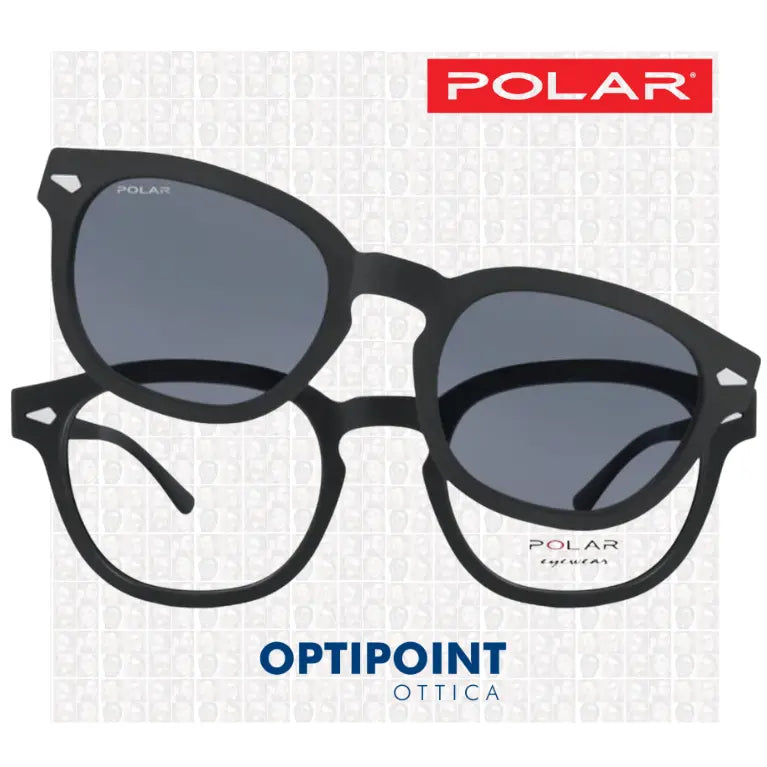 POLAR CLIP-ON 448 - 77 NERO OCCHIALI DA VISTA