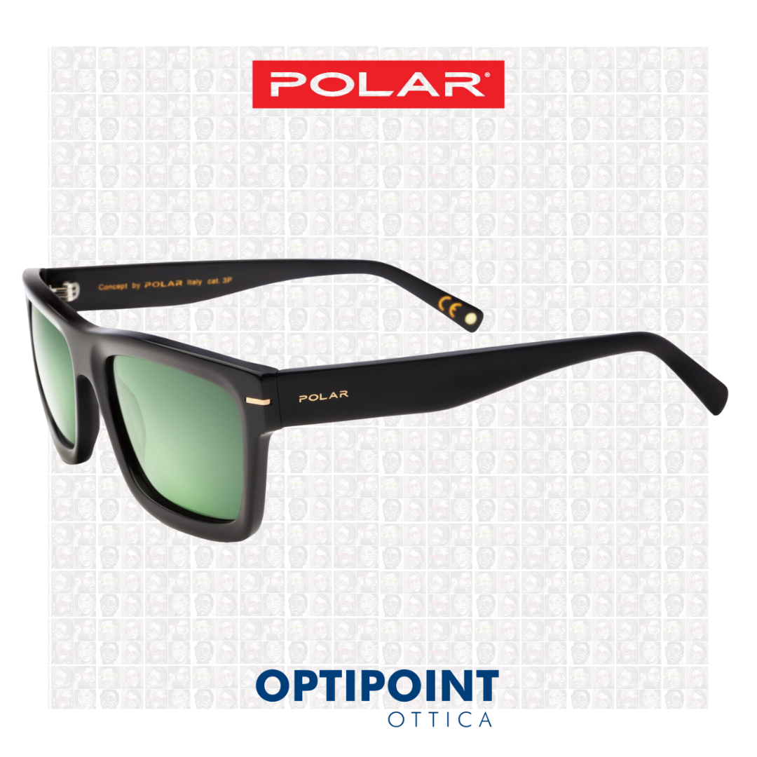 🎁 POLAR 180 GOLD NERO OCCHIALI DA SOLE (100% off)