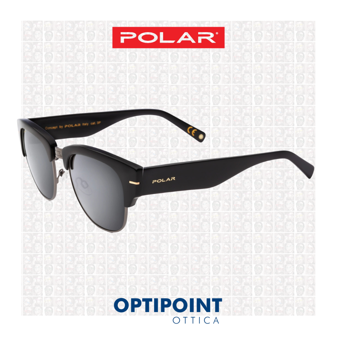 🎁 POLAR 182 GOLD NERO OCCHIALI DA SOLE (100% off)
