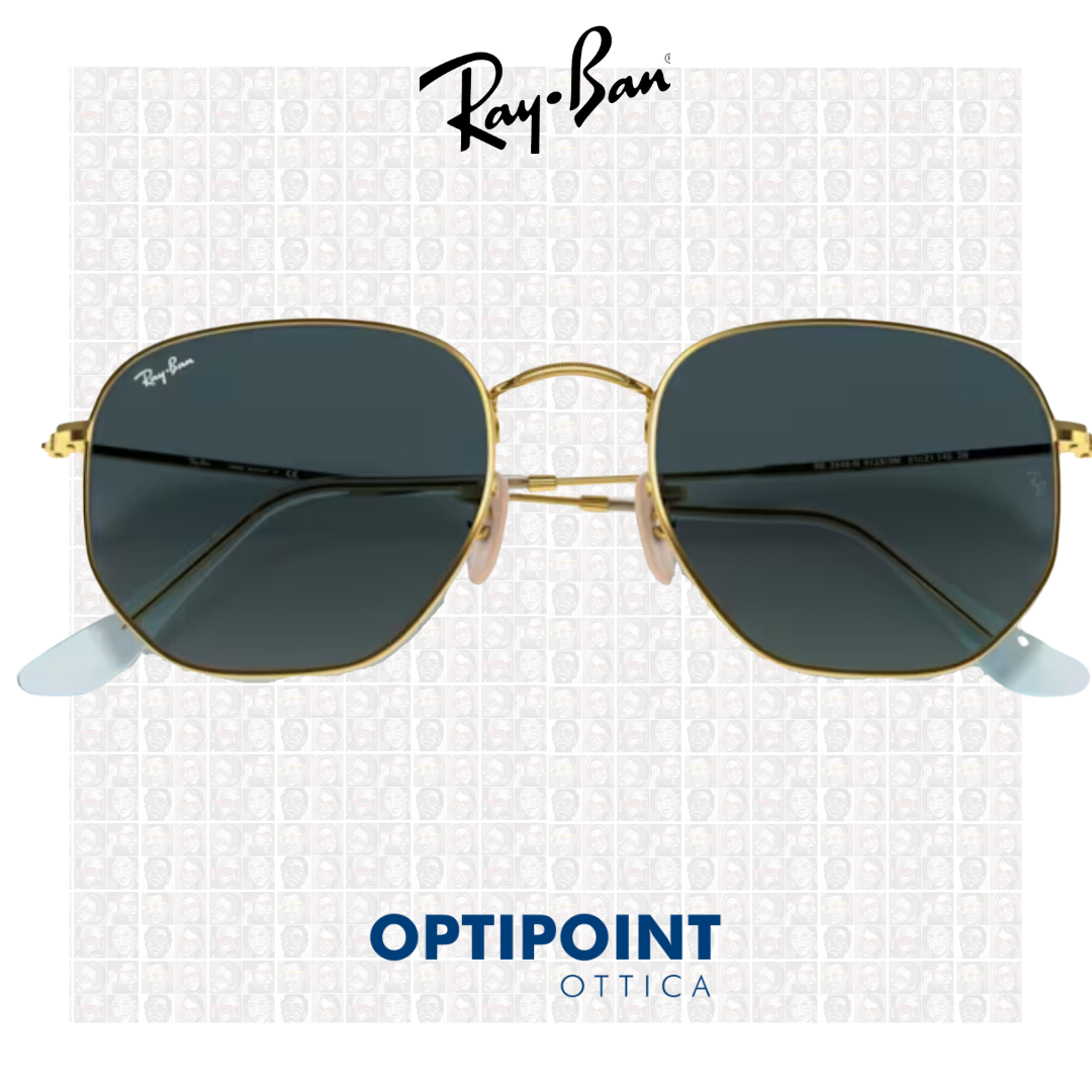 RayBan RB3548N 9123/3M ORO OCCHIALI DA SOLE - Optipoint - Lux S.r.l.