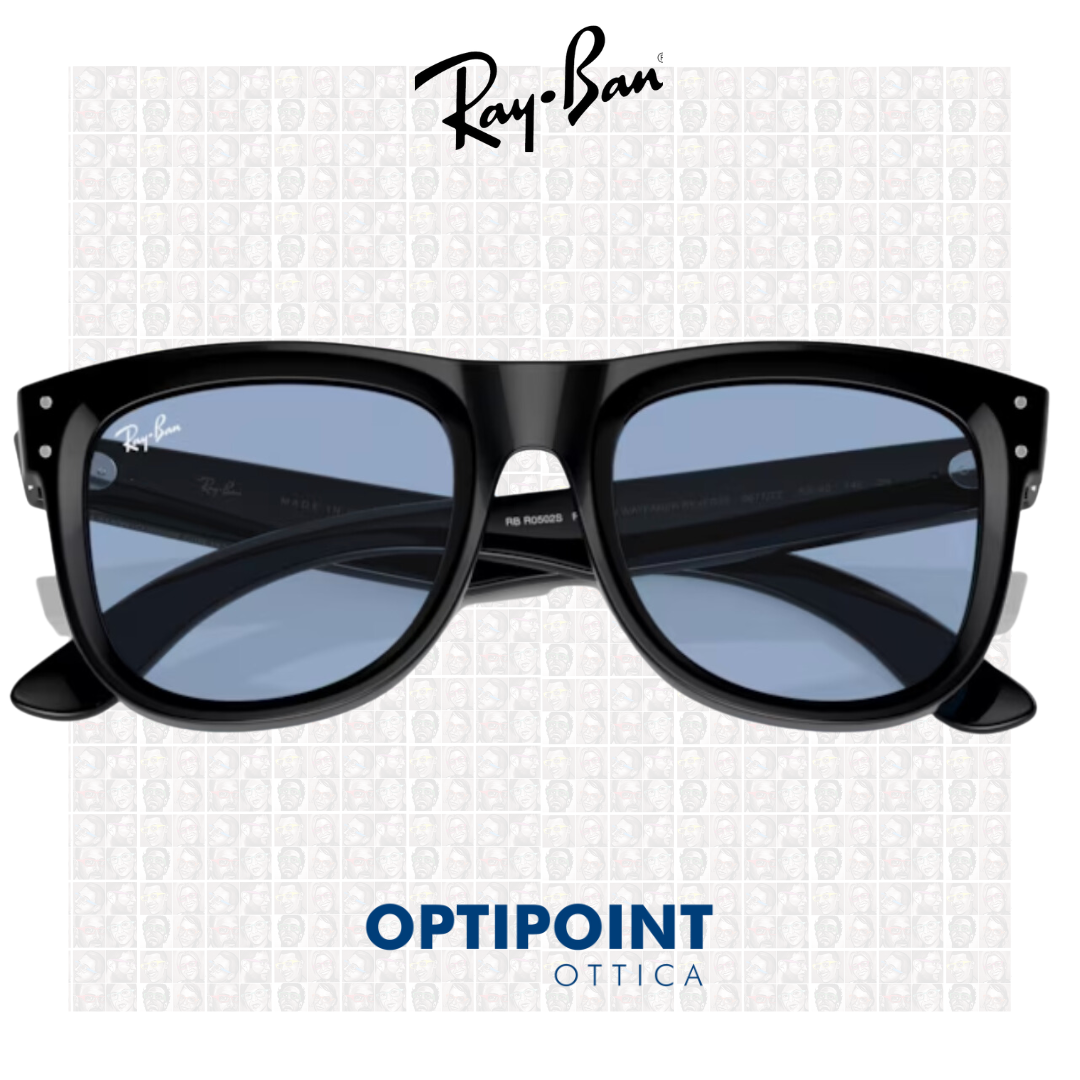 RayBan 0RBR0502S 6677/72 BLACK OCCHIALI DA SOLE - Optipoint - Lux S.r.l.