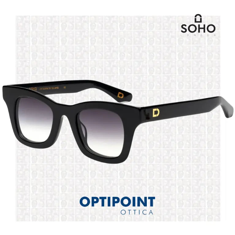 SOHO BREWER NERO LUCIDO OCCHIALI DA SOLE