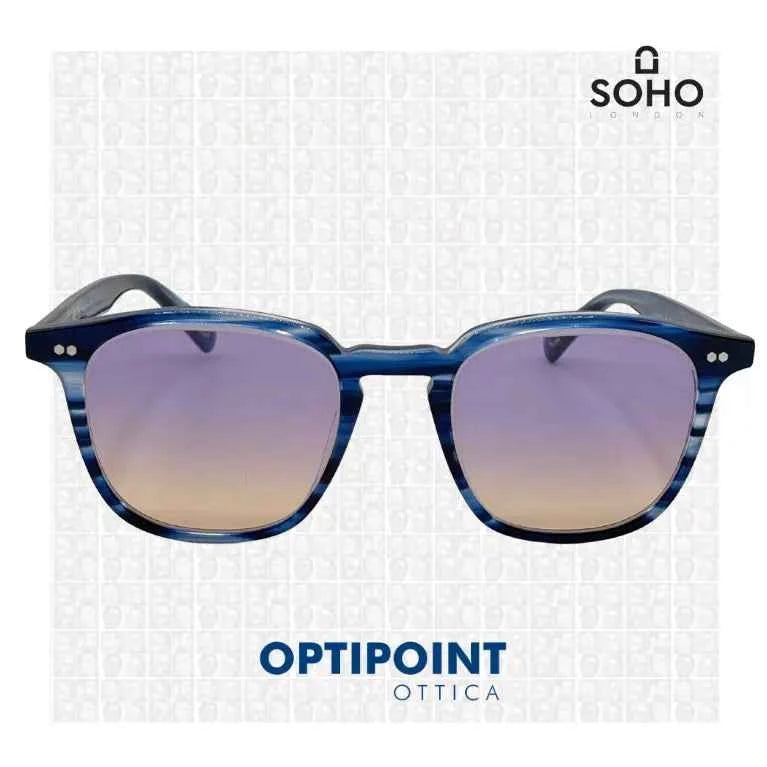 SOHO GAWAIN BLU STRIATO OCCHIALI DA SOLE