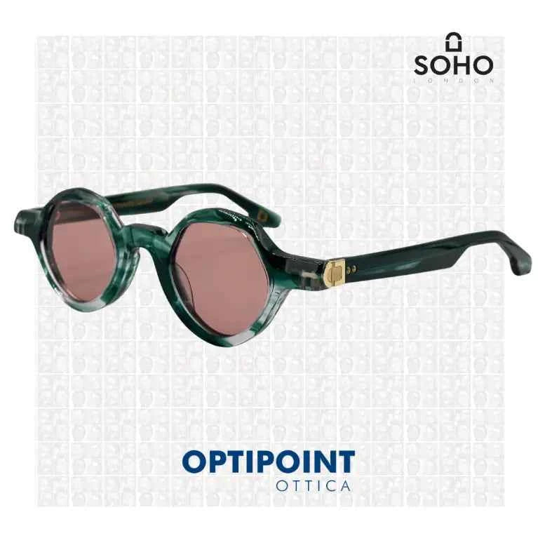 SOHO CHARING VERDE STRIATO OCCHIALI DA SOLE