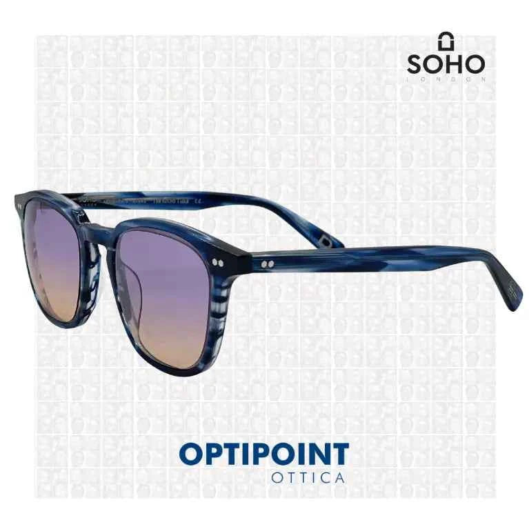 SOHO GAWAIN BLU STRIATO OCCHIALI DA SOLE