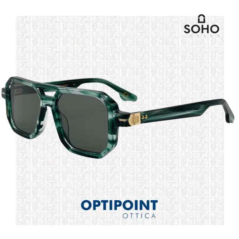 SOHO HOPKINS VERDE STRIATO OCCHIALI DA SOLE