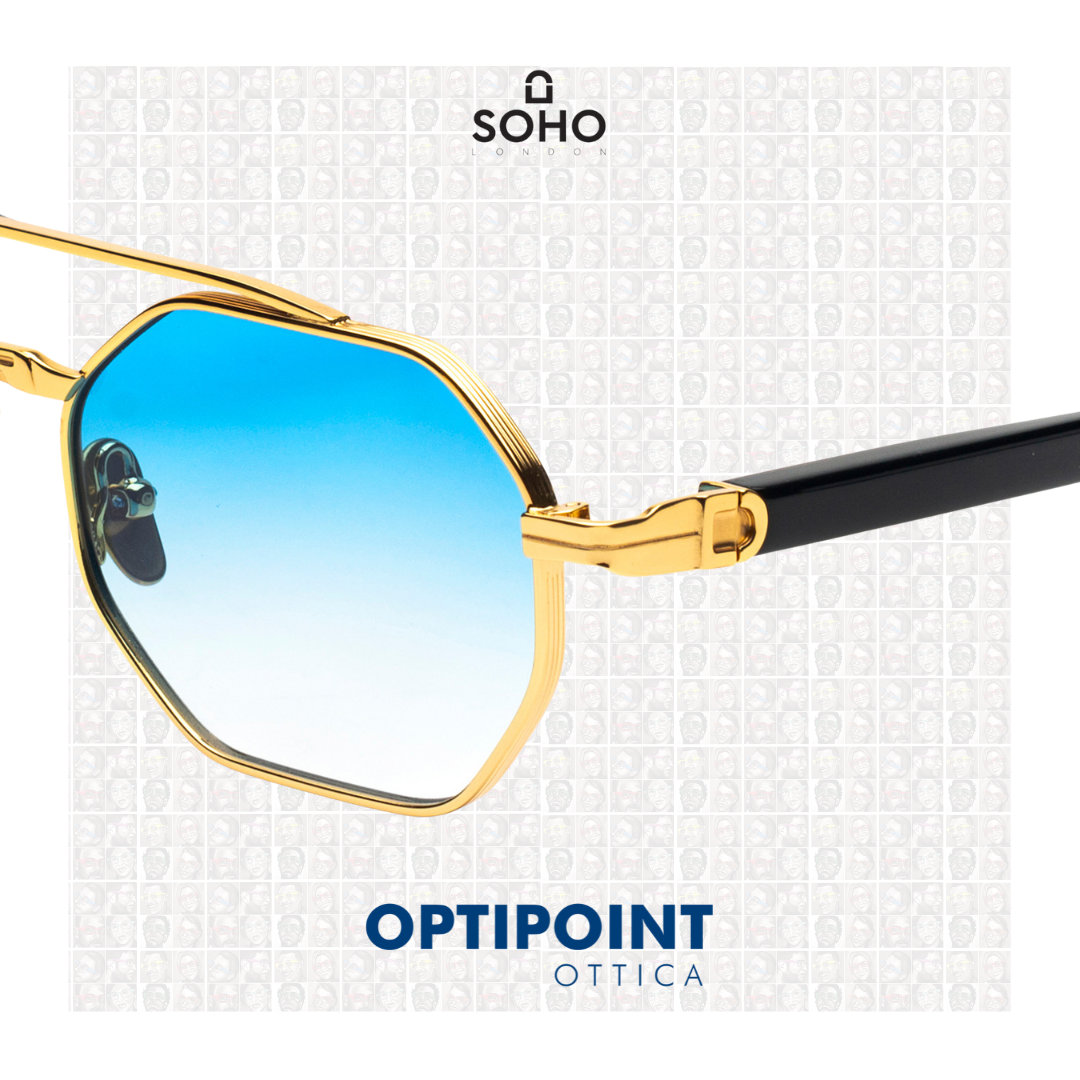 SOHO CASTLE ORO - NERO OCCHIALI DA SOLE - Optipoint - Lux S.r.l.