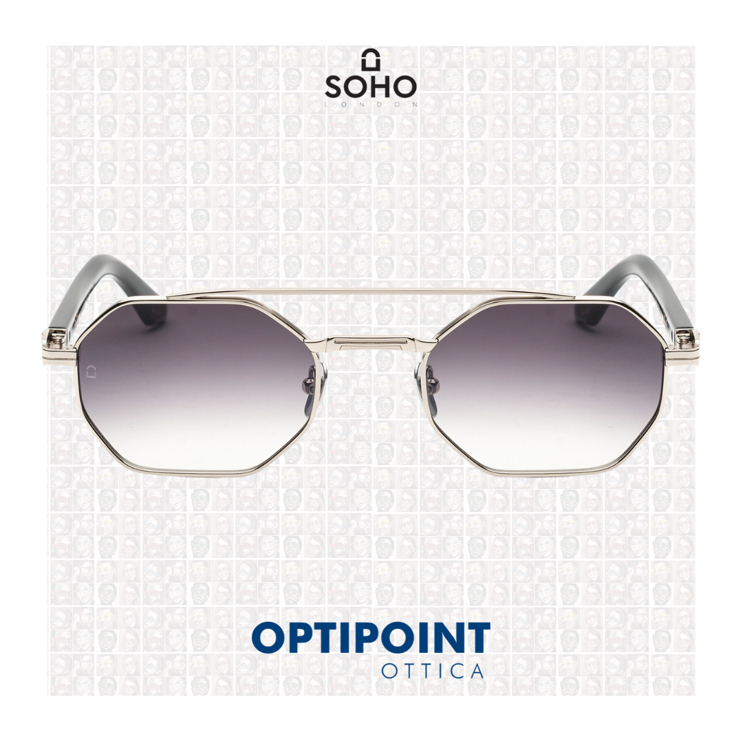 SOHO CASTLE ARGENTO - NERO OCCHIALI DA SOLE - Optipoint - Lux S.r.l.