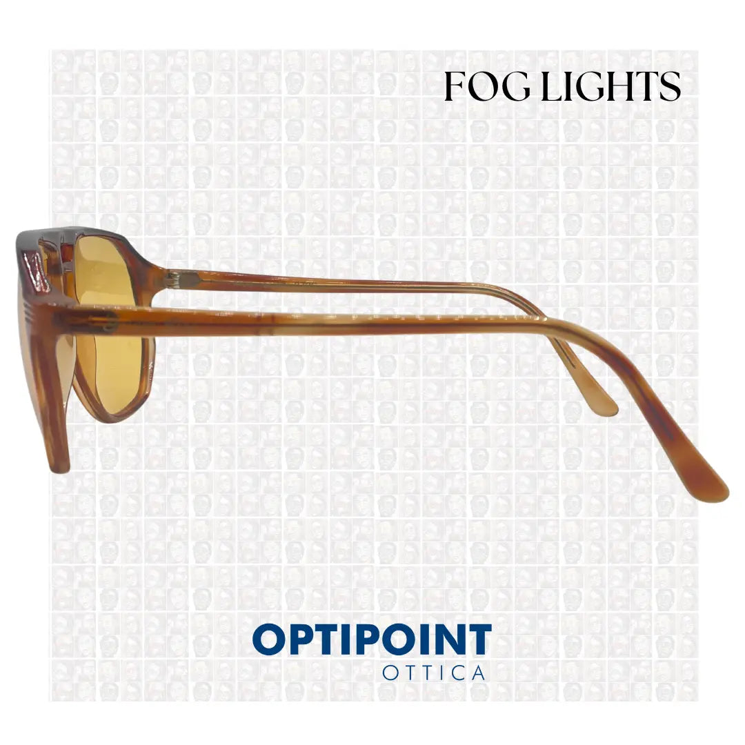 FOG LIGHTS MARRONE OCCHIALI DA SOLE VINTAGE