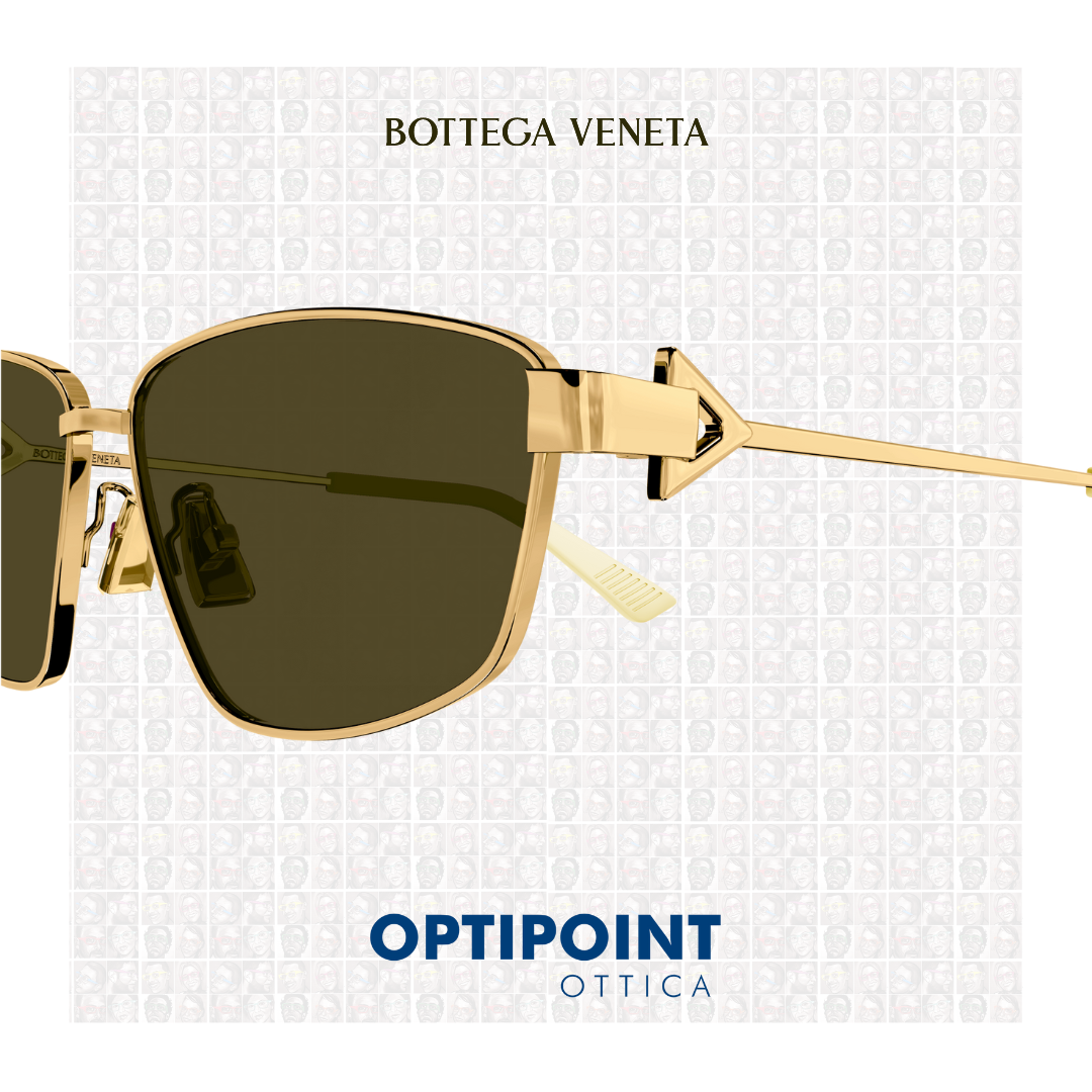 BOTTEGA VENETA BV1185 002 GOLD SUNGLASSES