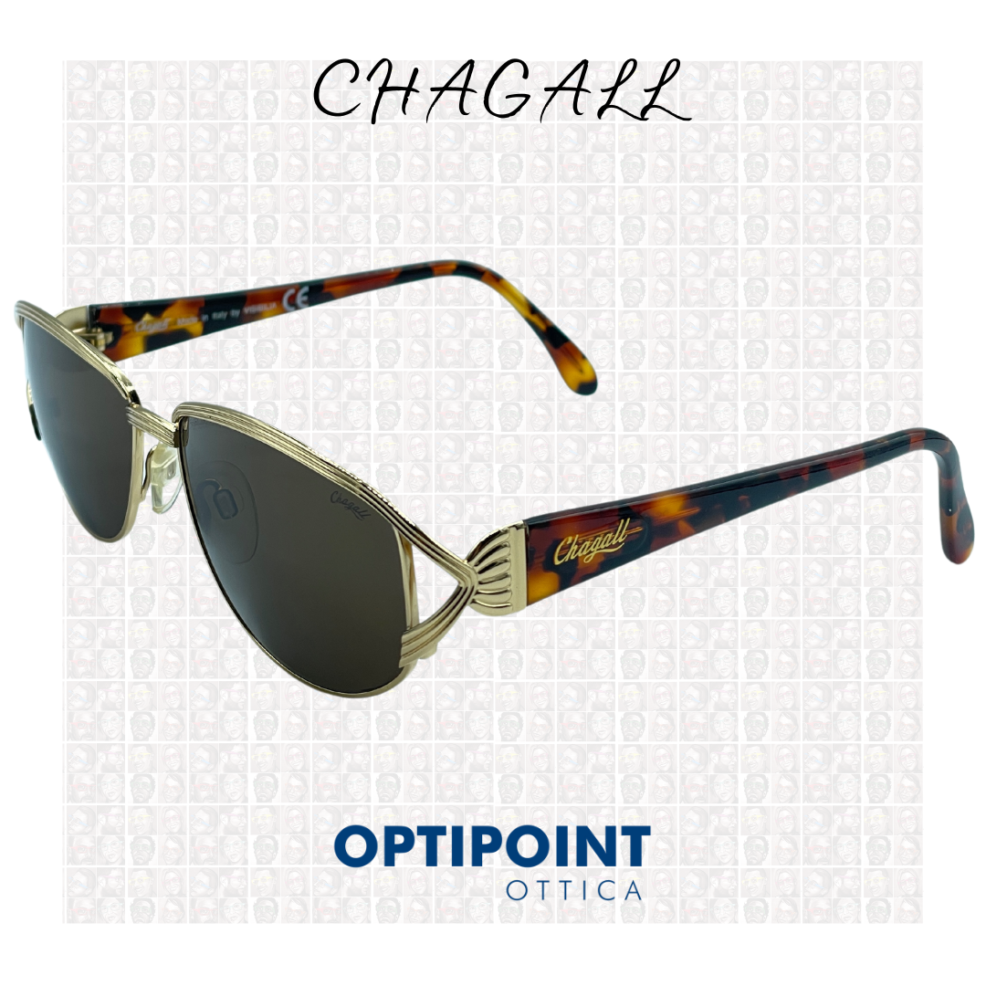 🎁 CHAGALL LL2522 ORO TARTARUGATO OCCHIALI DA SOLE VINTAGE (100% off)