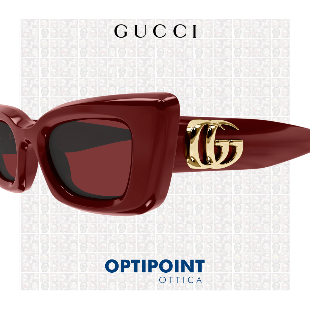 GUCCI GG1827S 003 BURGUNDY OCCHIALI DA SOLE - Optipoint - Lux S.r.l.