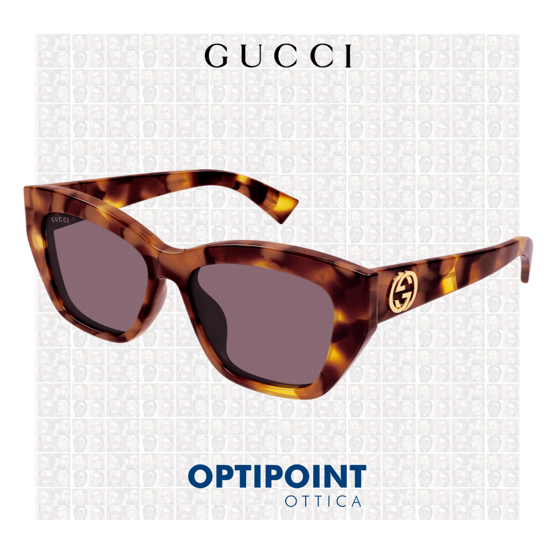 GUCCI GG1844S 003 HAVANA CHIARO OCCHIALI DA SOLE - Optipoint - Lux S.r.l.