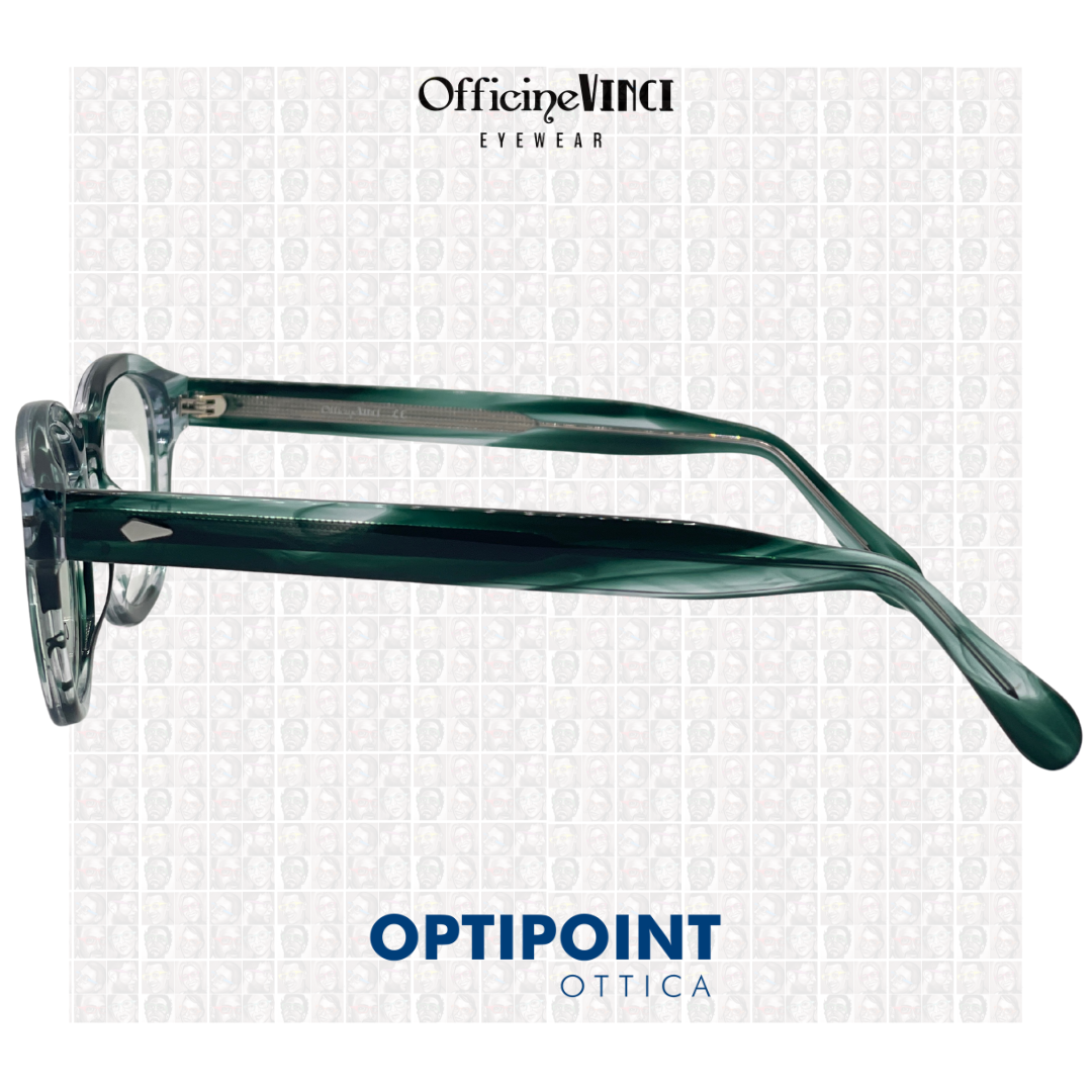 OFFICINE VINCI YORK VERDE STRIATO OCCHIALI DA VISTA - Optipoint - Lux S.r.l.