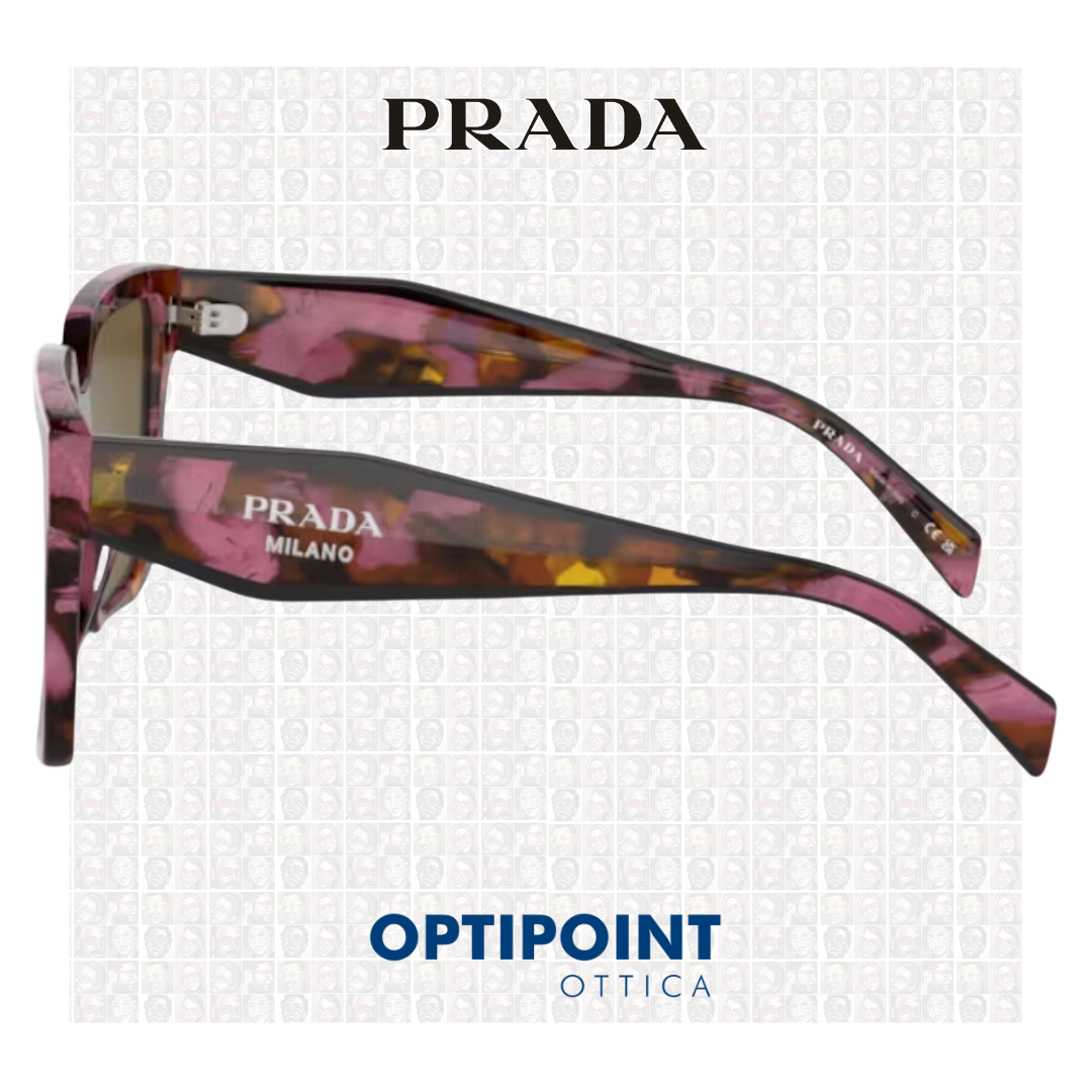 PRADA 24ZS 18N01T BEGONIA COGNAC TARTARUGATO OCCHIALI DA SOLE