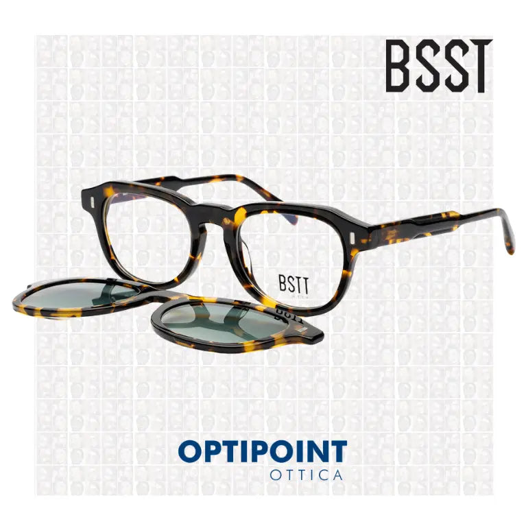 BSTT CLIP-ON NUMBAT TARTARUGATO OCCHIALI DA VISTA