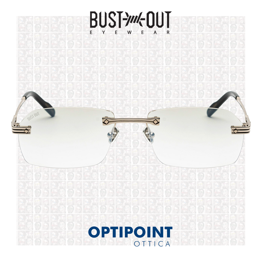 BUST OUT TRAVIS SQUADRATO ARGENTO OCCHIALI DA SOLE