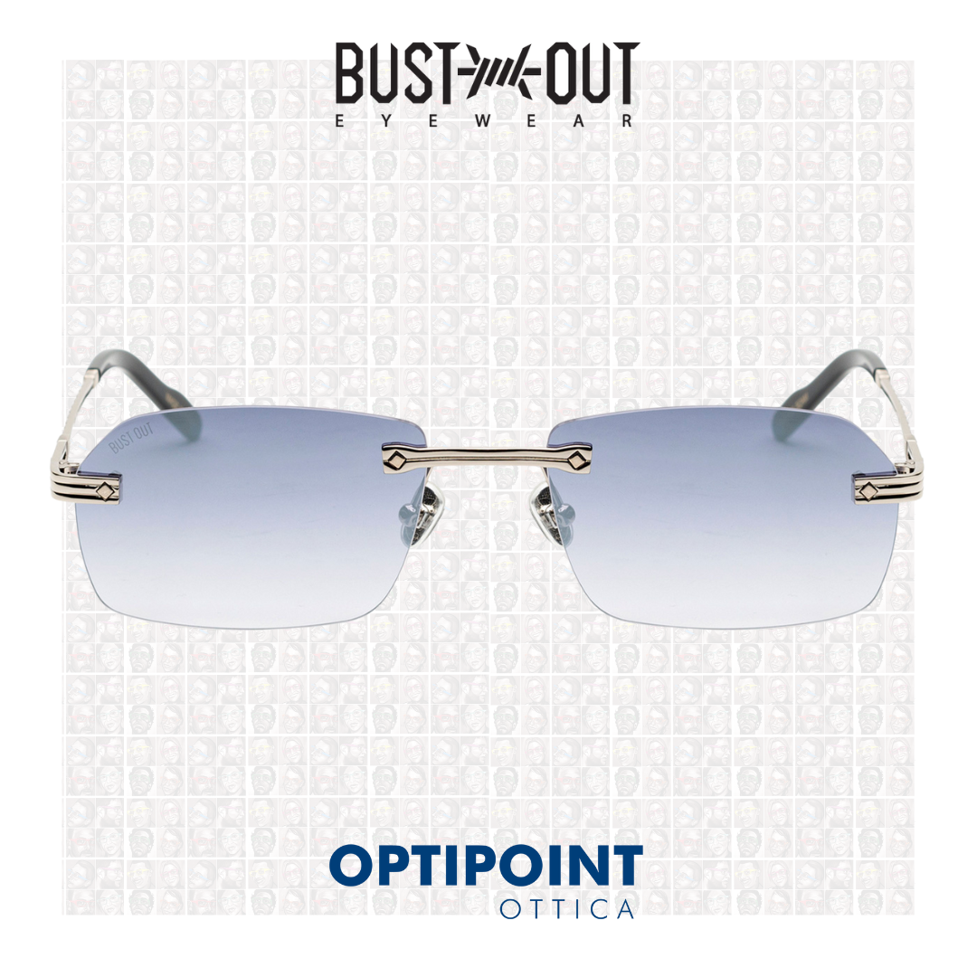 BUST OUT TRAVIS SQUADRATO ARGENTO OCCHIALI DA SOLE