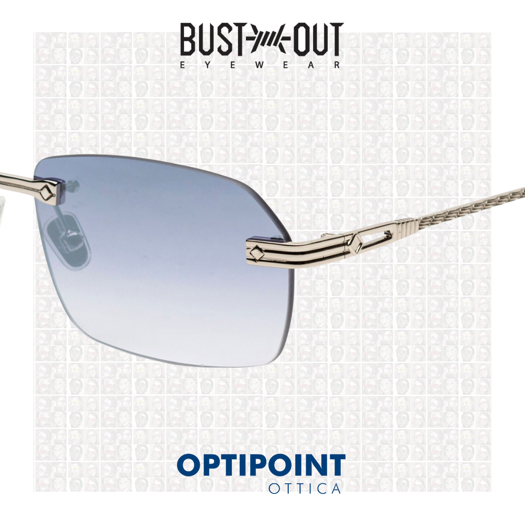 BUST OUT TRAVIS SQUADRATO ARGENTO OCCHIALI DA SOLE