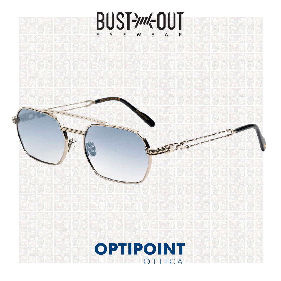 BUST OUT VIN ARGENTO/NERO OCCHIALI DA SOLE