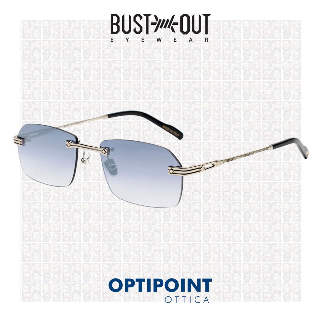 BUST OUT TRAVIS SQUADRATO ARGENTO OCCHIALI DA SOLE