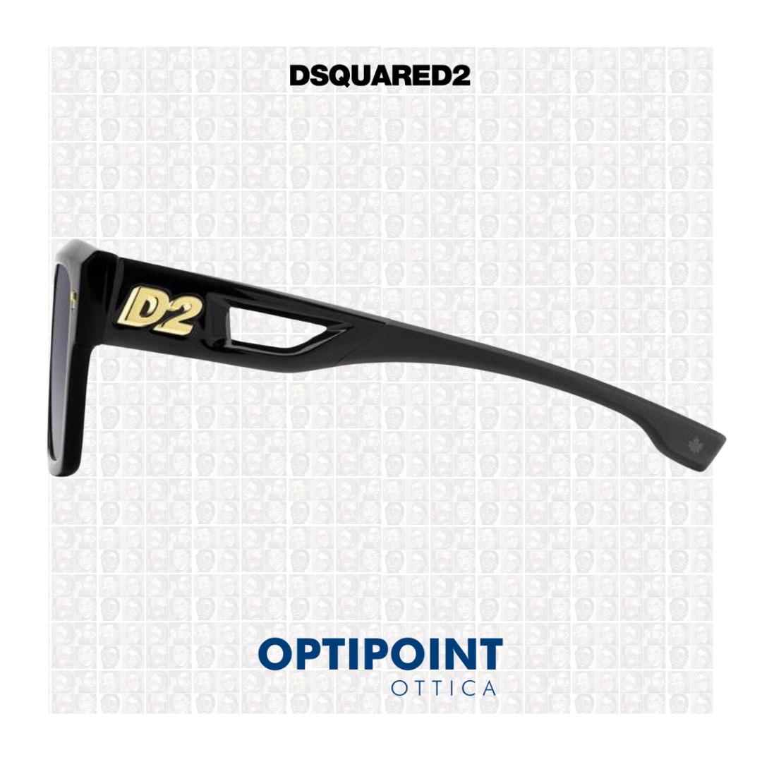 DSQUARED D0127/S NERO OCCHIALI DA SOLE