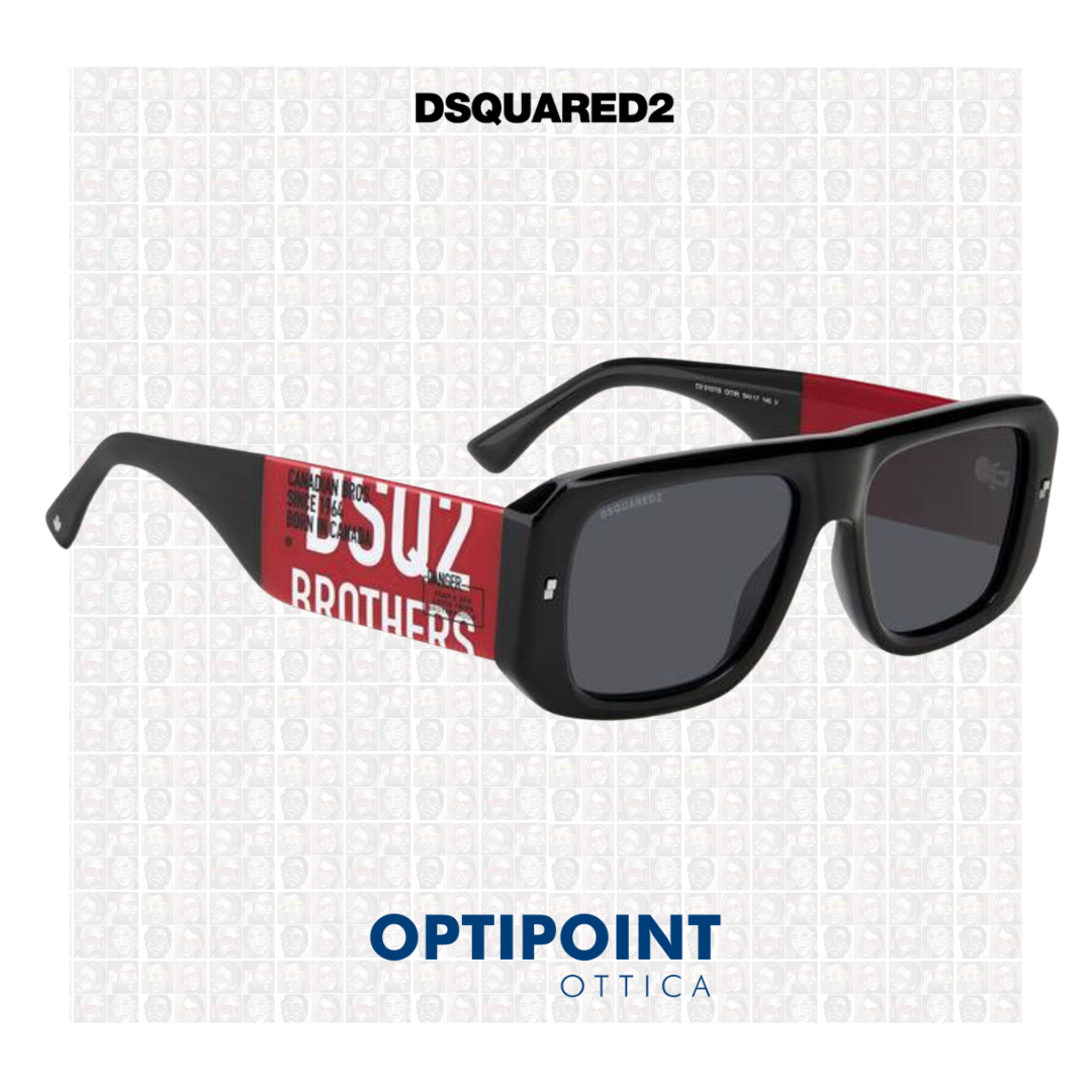 DSQUARED D0107/S NERO OCCHIALI DA SOLE