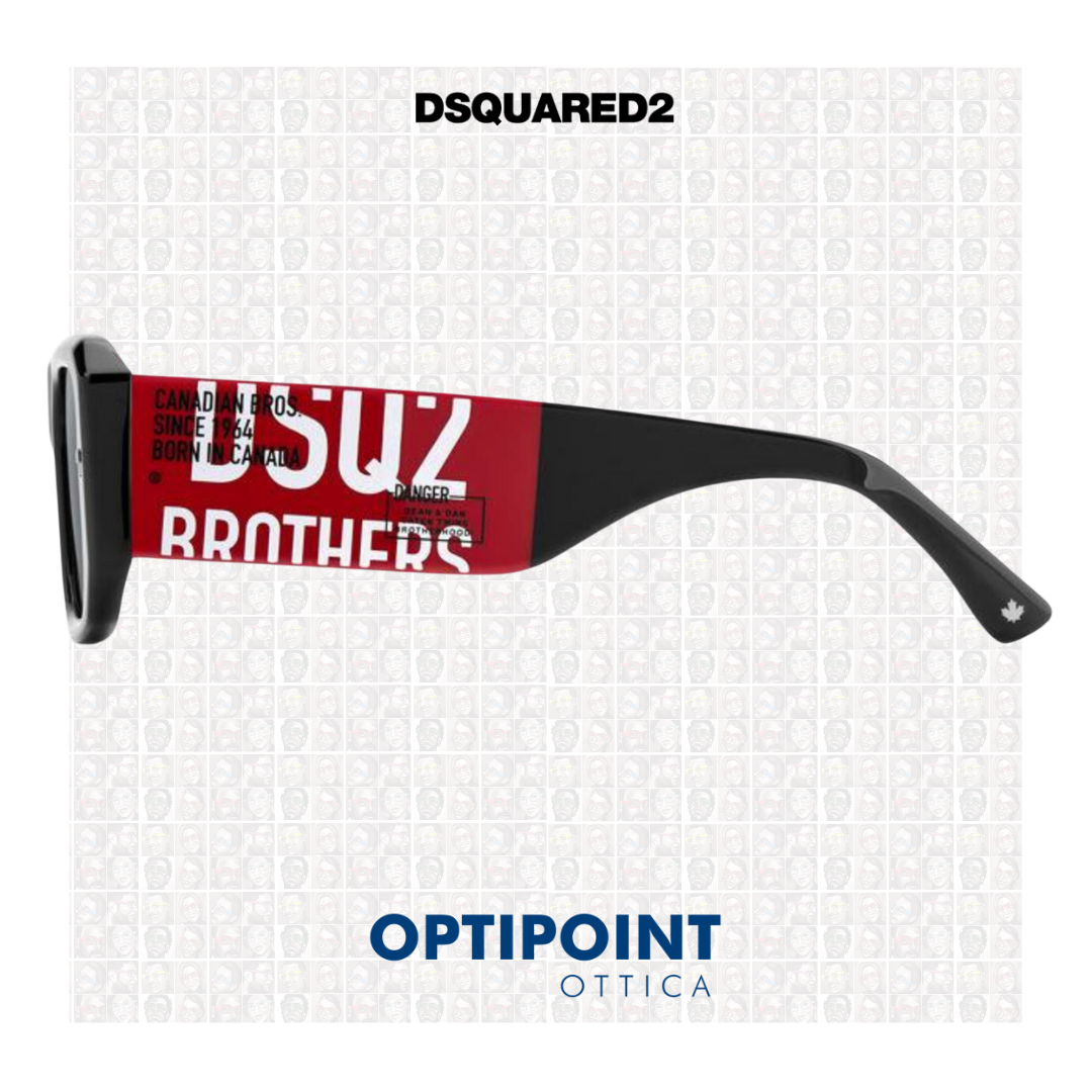 DSQUARED D0107/S NERO OCCHIALI DA SOLE