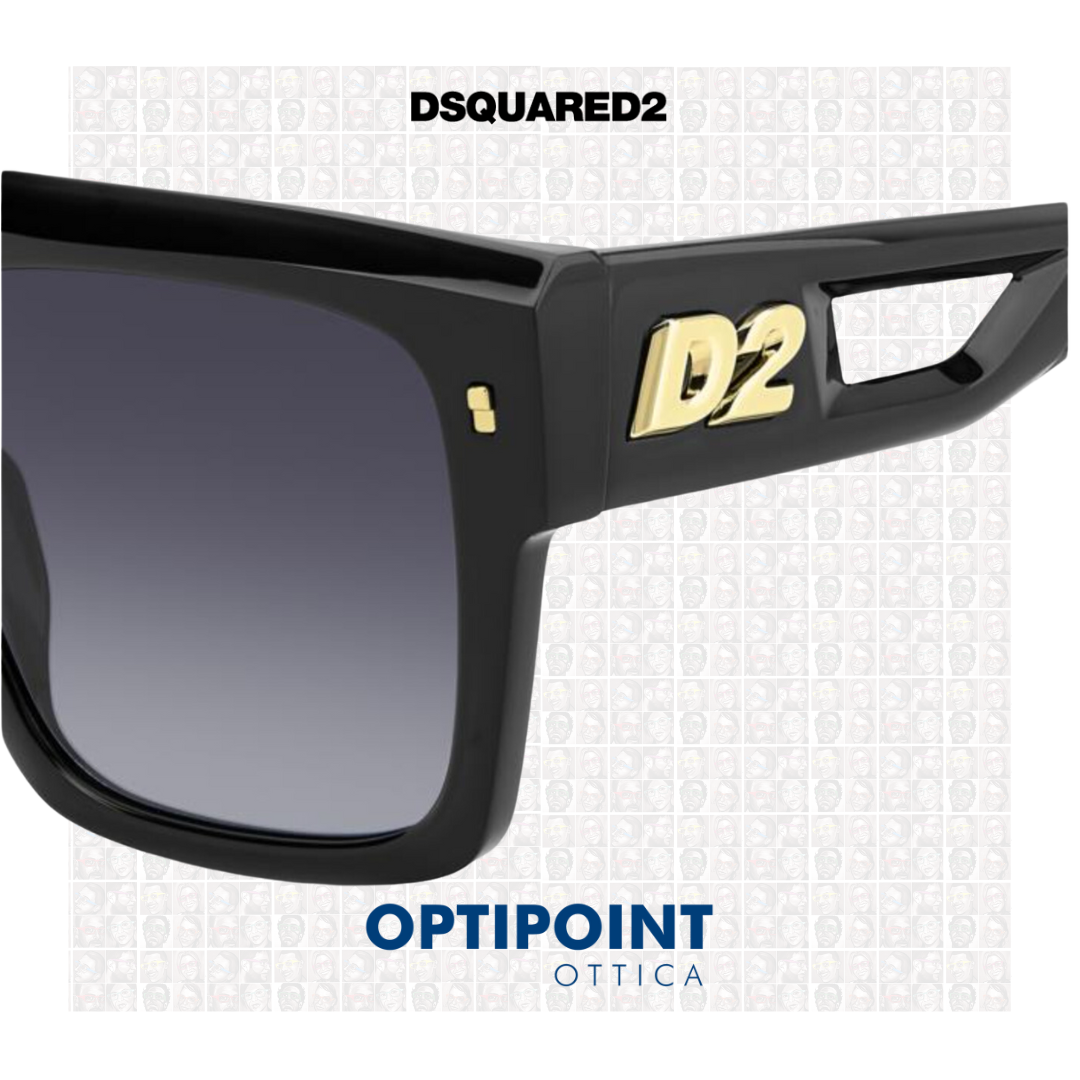 DSQUARED D0127/S NERO OCCHIALI DA SOLE