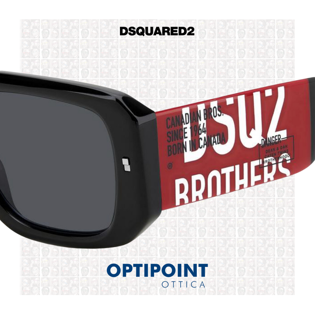 DSQUARED D0107/S NERO OCCHIALI DA SOLE