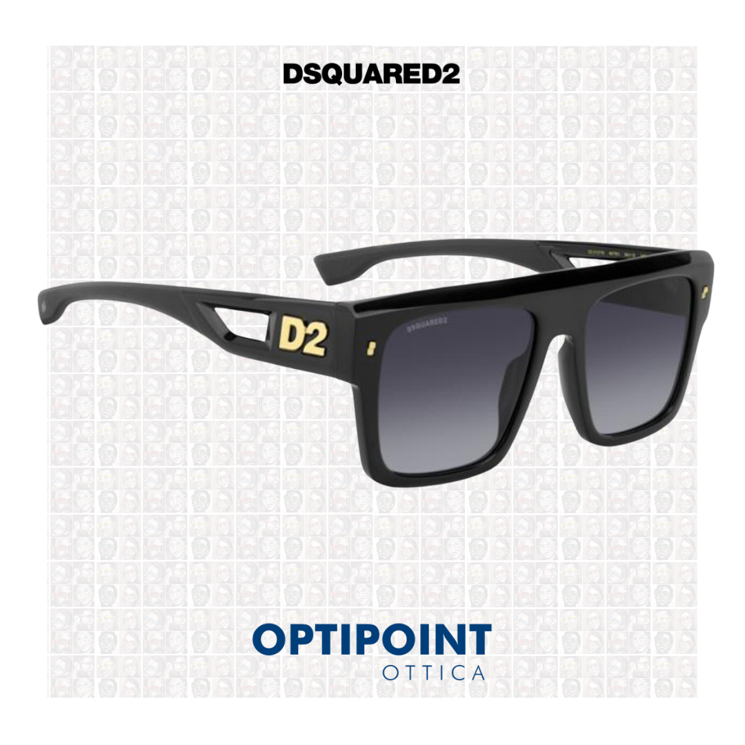 DSQUARED D0127/S NERO OCCHIALI DA SOLE