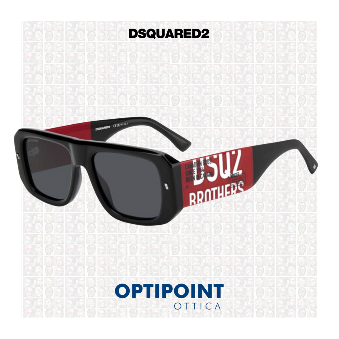 DSQUARED D0107/S NERO OCCHIALI DA SOLE