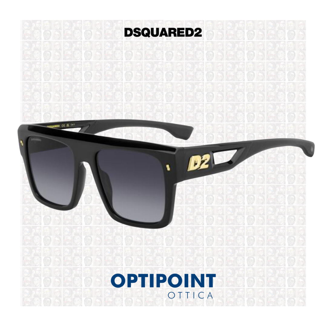 DSQUARED D0127/S NERO OCCHIALI DA SOLE