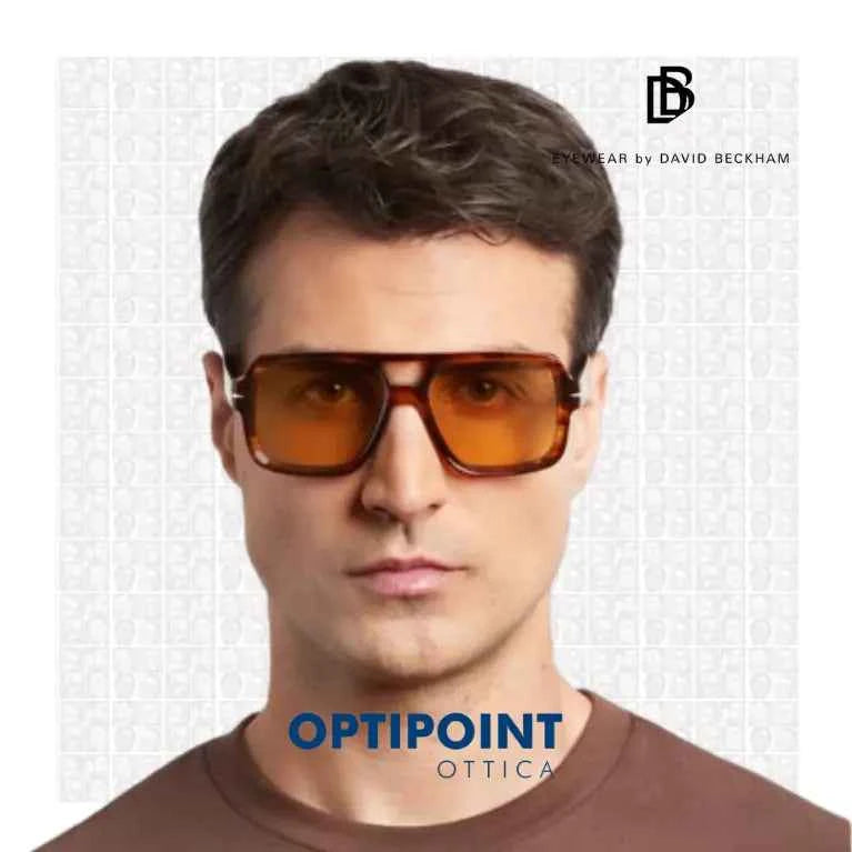 DAVID BECKHAM DB7151/S EX4 MARRONE CORNO OCCHIALI DA SOLE