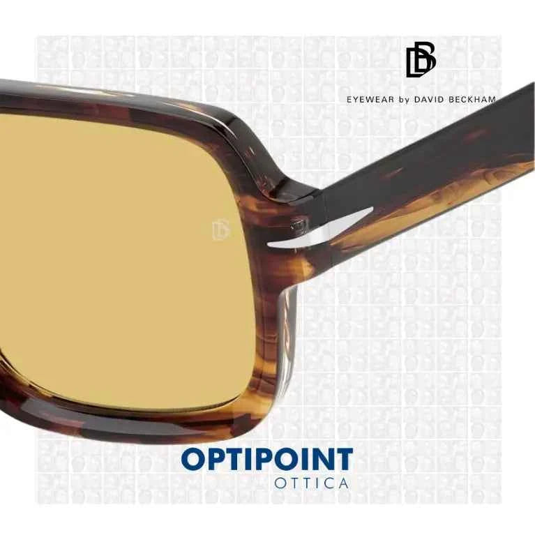DAVID BECKHAM DB7151/S EX4 MARRONE CORNO OCCHIALI DA SOLE