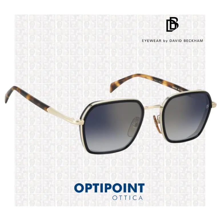 DAVID BECKHAM DB1194/G/S RHL ORO NERO OCCHIALI DA SOLE