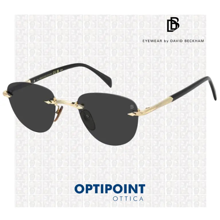 DAVID BECKHAM DB1224/S RHL ORO NERO OCCHIALI DA SOLE