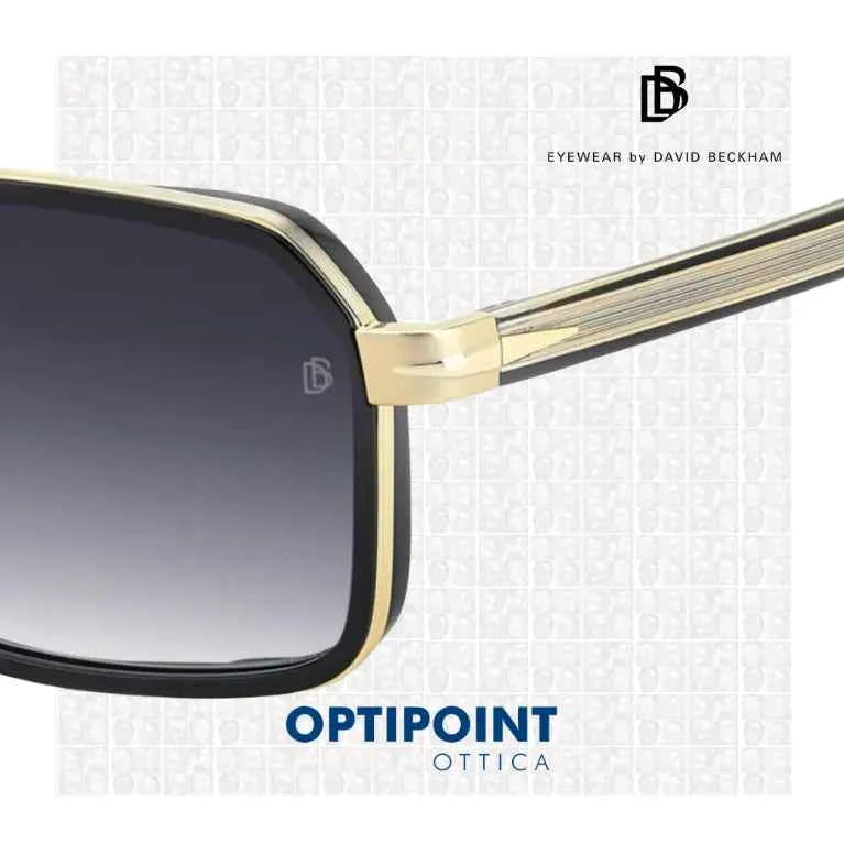 DAVID BECKHAM DB7158/S RHL ORO NERO OCCHIALI DA SOLE
