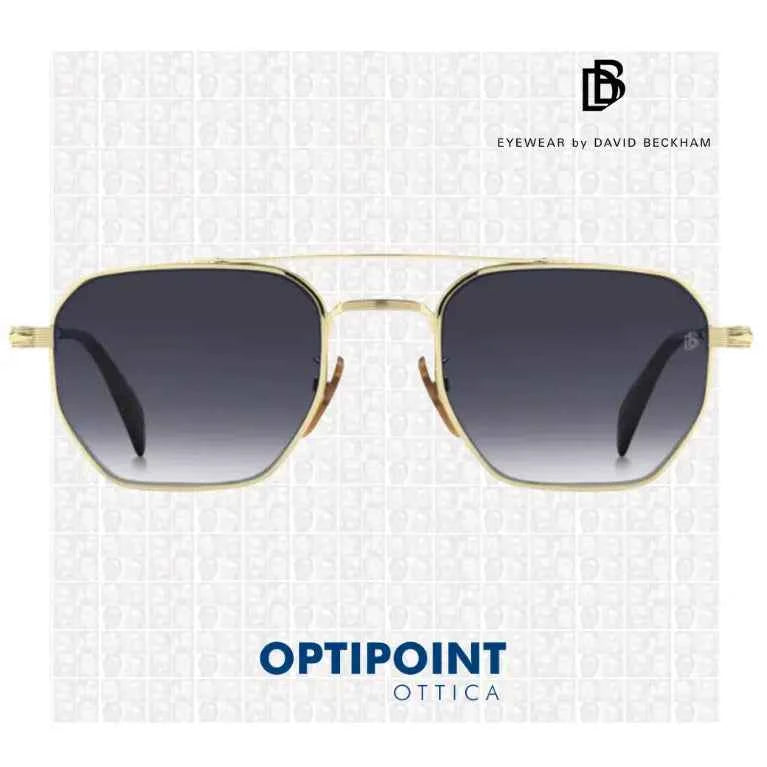 DAVID BECKHAM DB1229/S RHL ORO NERO OCCHIALI DA SOLE
