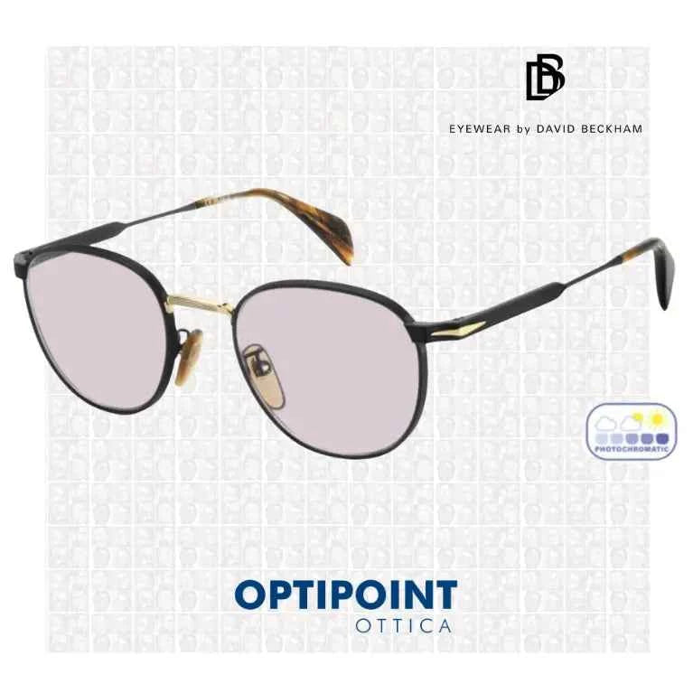 DAVID BECKHAM DB1228/S I46 NERO ORO OCCHIALI DA SOLE