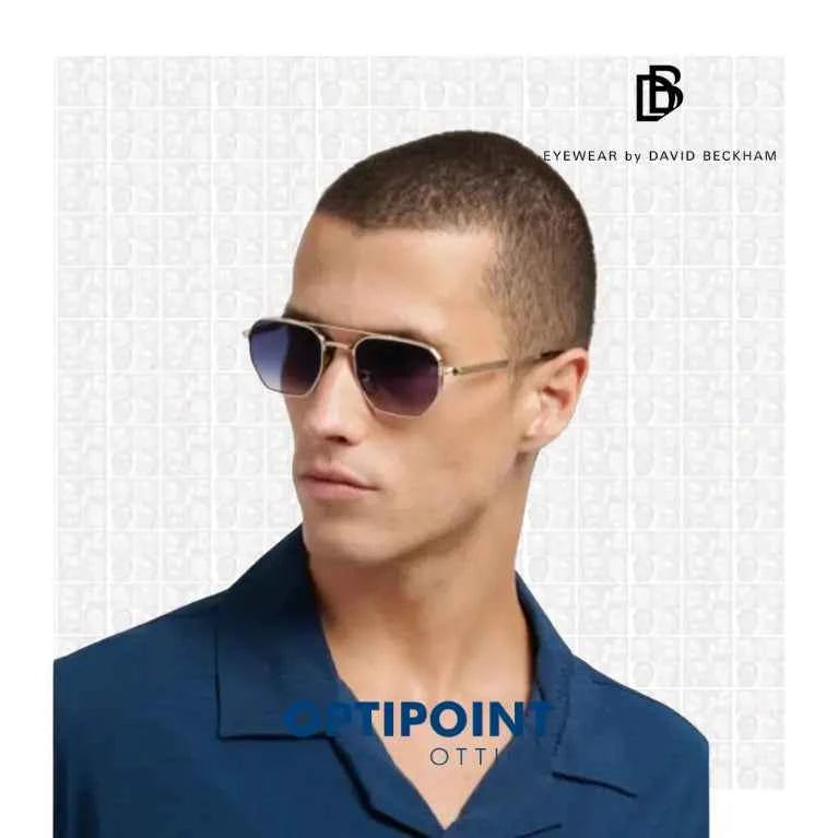 DAVID BECKHAM DB1229/S RHL ORO NERO OCCHIALI DA SOLE