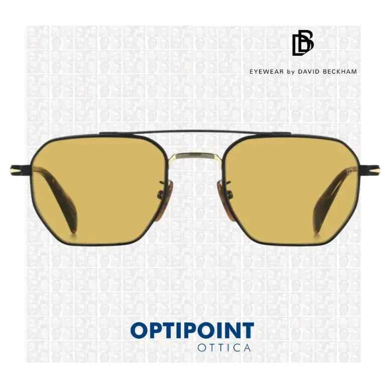DAVID BECKHAM DB1229/S I46 NERO ORO OCCHIALI DA SOLE
