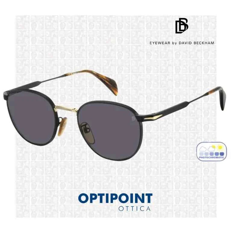DAVID BECKHAM DB1228/S I46 NERO ORO OCCHIALI DA SOLE