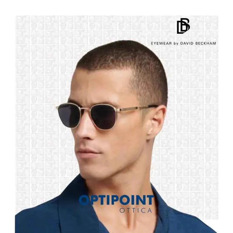 DAVID BECKHAM DB1228/S RHL ORO NERO OCCHIALI DA SOLE