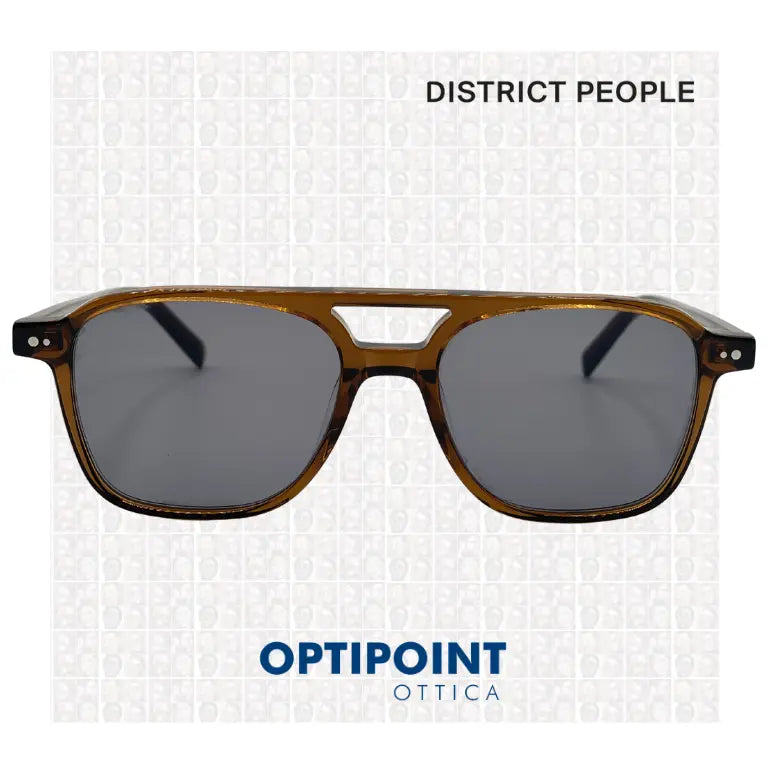 DISTRICT PEOPLE COYOACAN CRISTALLO MARRONE OCCHIALI DA SOLE