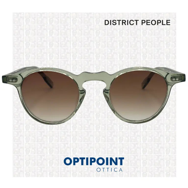 DISTRICT PEOPLE LENNOX VERDE CRISTALLO OCCHIALI DA SOLE