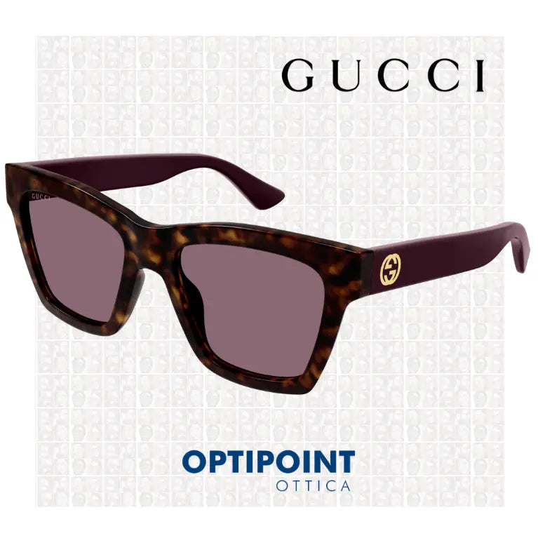 GUCCI GG1714S 007 HAVANA VIOLA OCCHIALI DA SOLE