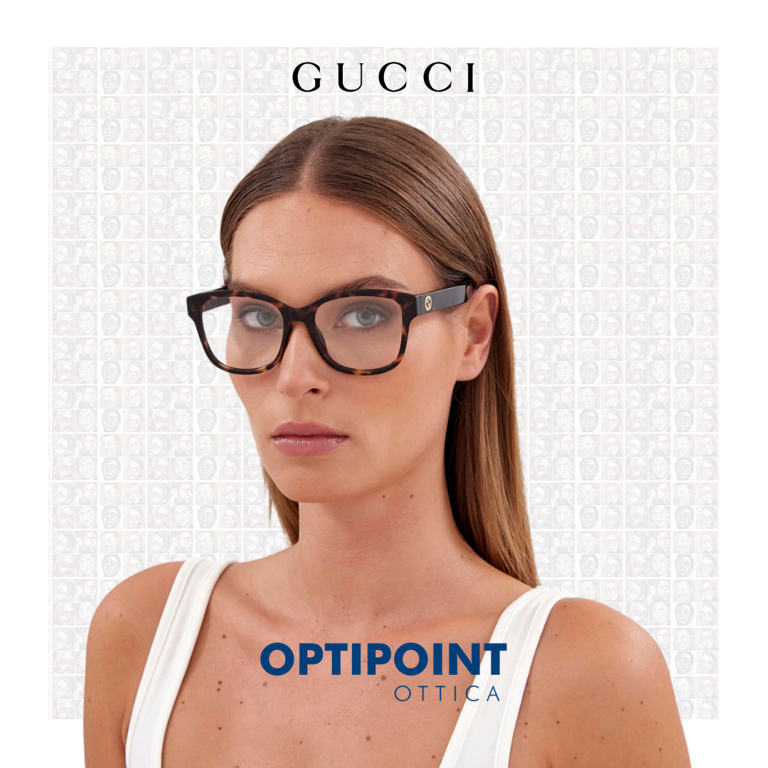 GUCCI GG1340O 002 MARRONE OCCHIALI DA VISTA